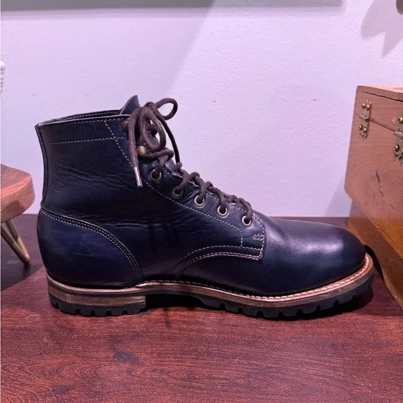 Truman Plain Toe 79 Last in Navy Horserump - Picture 6 of 15